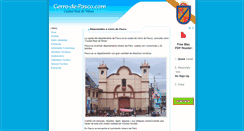 Desktop Screenshot of cerro-de-pasco.com